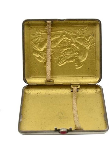 Kabartma Motif Detaylı Rus Yapımı Gümüş Tütün Tabakası AOB1061 modelleri