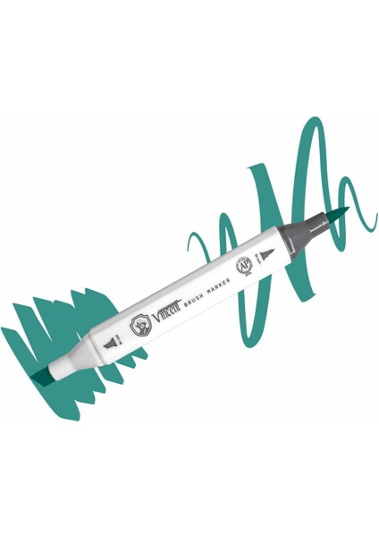Graph Master Brush Marker G158 Light Pine Green