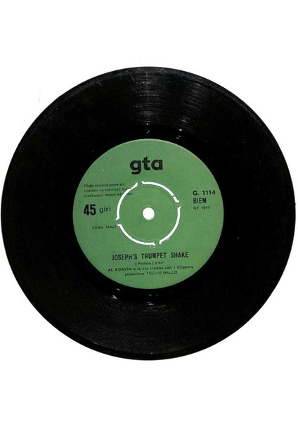 Tullio Gallo - Laras Theme From Doctor Zhivago - Josephs Trumpet Shake (106.5) PLK16570 fiyatları