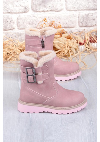 Cool Buckle Anatomik Sıcak Astar Kaymaz Taban Kız Çocuk Çizme fiyatları