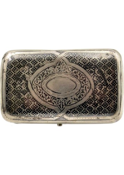 Rus Yapımı Savatlı 84 Damgalı Gümüş Tütün Tabakası AOB1056 fiyatları