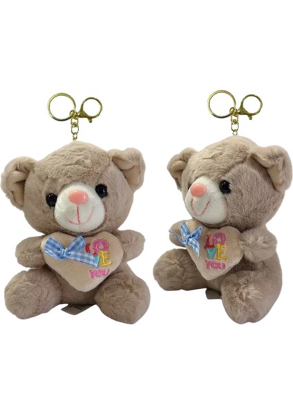 Peluş Ayıcık Anahtarlık Kalpli 12 cm Ithal 12 Adet fiyatları