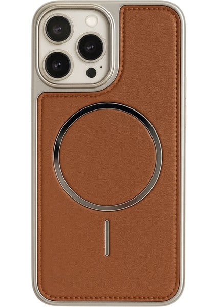 Neomag Case Iphone 15 Pro Taba Manyetik Özellikli Deri Kılıf