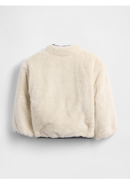 Erkek Bebek Beyaz Lightweight Sherpa Reversible Ceket fiyatları
