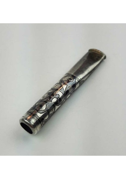 Osmanlı Dönemi Kalem ve Savat Işçilikli Sigara Ağızlığı AOB138