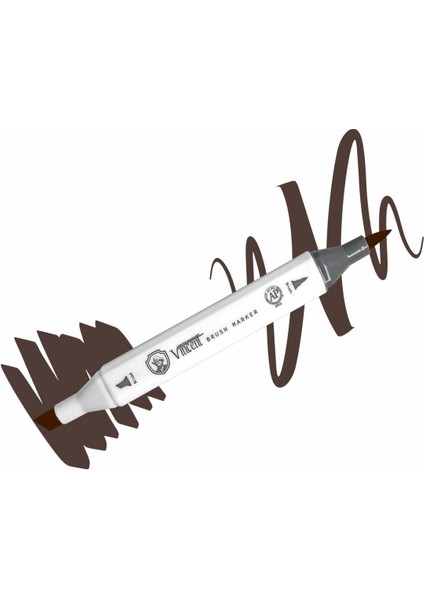 Graph Master Brush Marker W179 Walnut