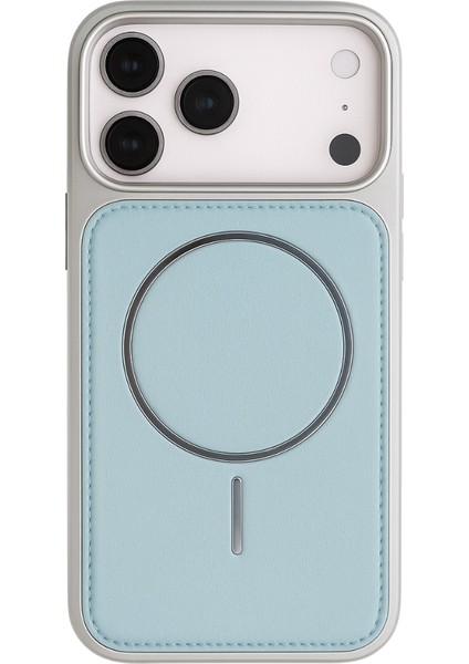 Neomag Case Iphone 17 Pro Turkuaz Manyetik Özellikli Deri Kılıf