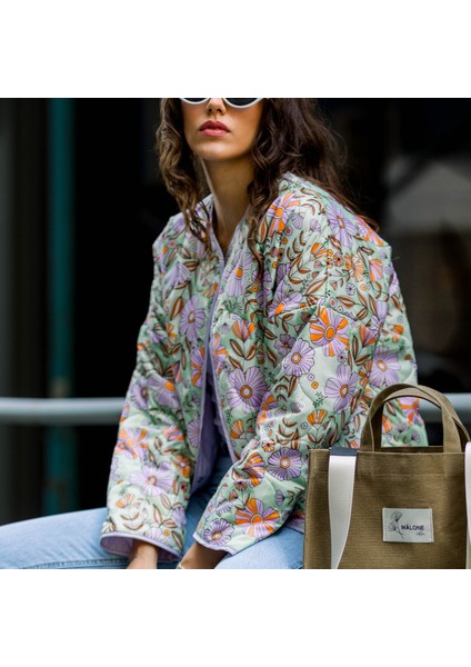 Retro Garden Kapitone Ceket