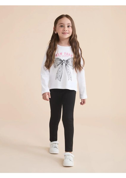 Süper Skinny Fit Kız Çocuk Tayt 2'li (W5)