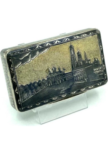 Rusya 84 Damgalı Savatlı Gümüş Tütün Tabakası fırsatları