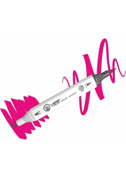 Graph Master Brush Marker V118 Magenta