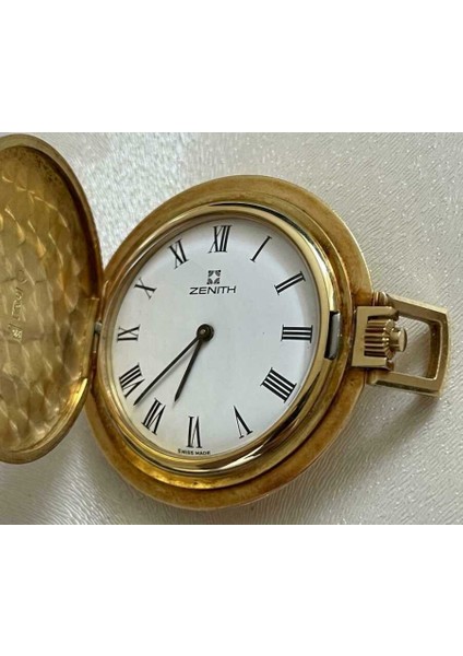 Vintage Zenith 18 Ayar Altın Kurmalı Cep Saati SAA079