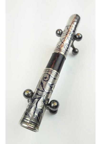 Osmanlı Savatlı Gümüş Sigara Ağızlığı AOB147