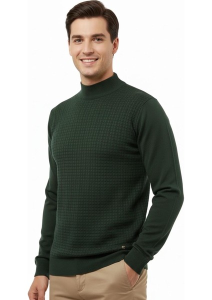 Erkek Yarım Balıkçı Kazak Çelik Örgü Regular Kalıp 5204B BGL-ST04855 fiyatları