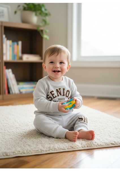 6-24 Aylık Kanguru Cep Senıor Takım Gri