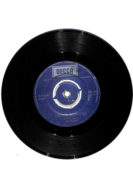 The Cedars - For Your Information - Hide If You Want To Hide (106.5) PLK16809