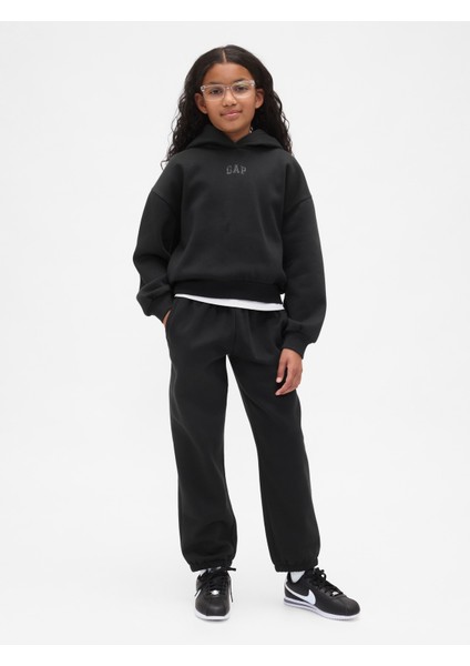 Kız Çocuk Siyah Vintagesoft Gap Logo Jogger Eşofman Altı