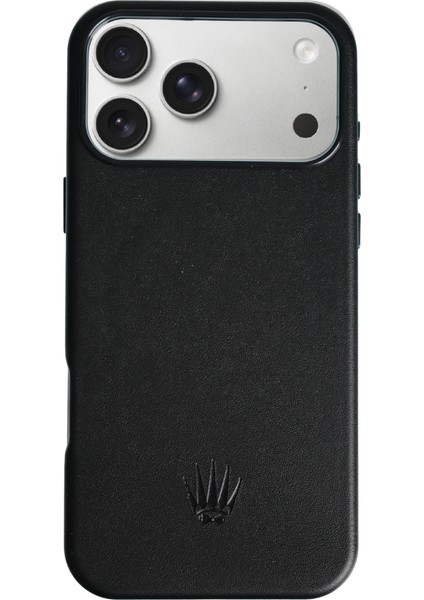 Bexocase Iphone 17 Pro Siyah Magsafe Özellikli Deri Kılıf