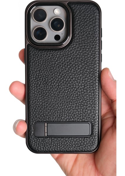 Caseon Iphone 15 Pro Max Siyah Manyetik Özellikli Standlı Deri Kılıf fiyatları