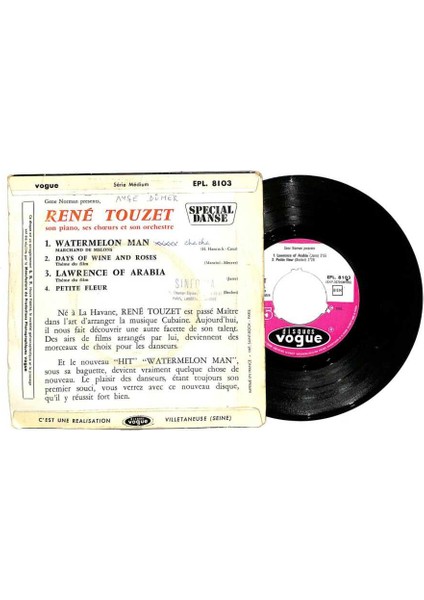 Rene Touzet - Watermelon Man - Days Of Wine And Roses (108.5) PLK16866 fiyatları