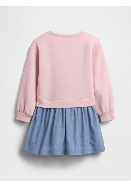Kız Bebek Pembe Gap Sweatshirt Elbise modelleri