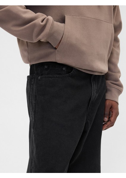 Erkek Siyah Baggy Jean Pantolon modelleri