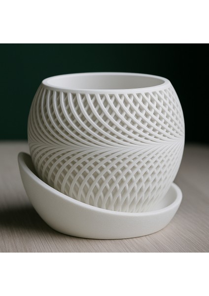 Spiral Desenli Dekoratif Saksı fiyatları