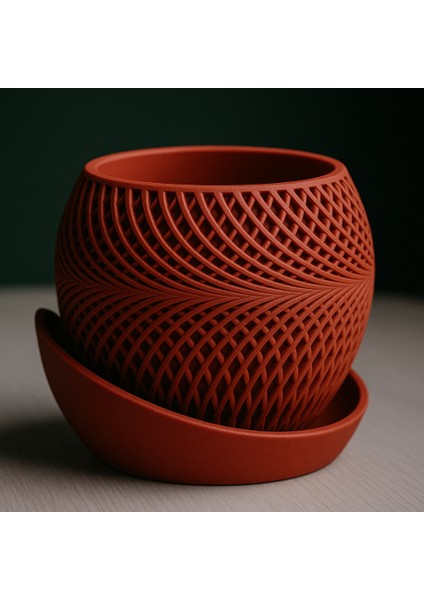 Spiral Desenli Dekoratif Saksı modelleri