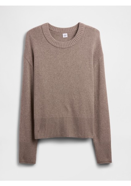 Kadın Açık Pembe Cashsoft Relaxed Crewneck Kazak fiyatları