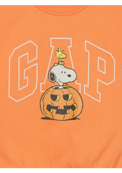 Kız Bebek Turuncu Gap Relaxed Grafik Sweatshirt fiyatları