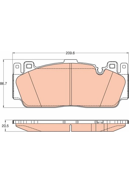 FREN BALATASI ON BMW M2 F22 M5 F10 M6 F12 F13 F06 34112284369 34112284369