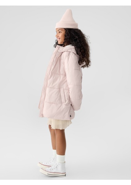 Kız Çocuk Pembe Coldcontrol Max Long Şişme Puffer Mont fiyatları