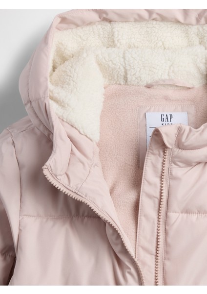 Kız Çocuk Pembe Coldcontrol Max Long Şişme Puffer Mont modelleri