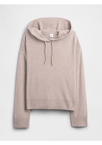 Kadın Açık Pembe Relaxed Cashsoft Kapüşonlu Sweatshirt fiyatları