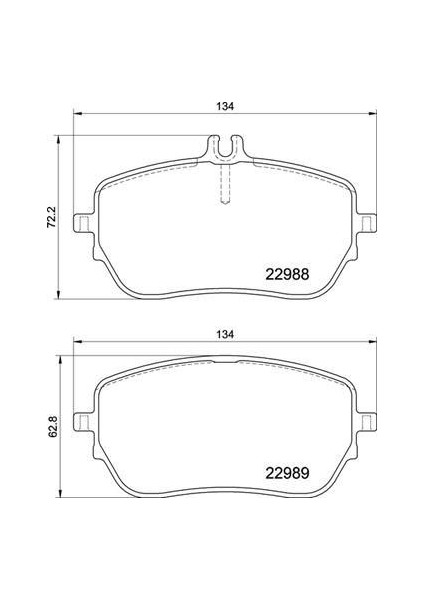 FREN BALATASI ON MERCEDES W177 W247 C118 A0004207000