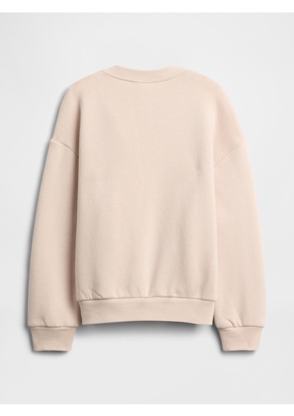 Kız Bebek Pembe Oversized Grafik Sweatshirt modelleri