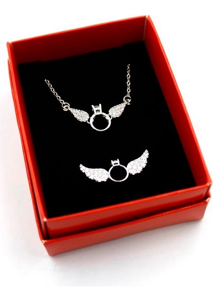 Tektaş Set Kolye - Altın