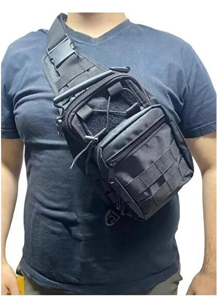 Taktik Omuz Çantası Kamp Açık Sling Çanta Avcılık Balıkçılık Çanta Sağ Sol Ayarlanabilir Yürüyüş Trekking Sırt Çantası