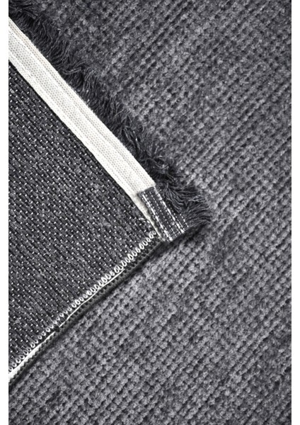 Azra Antrasit Yolluk Halı | Yıkanabilir, Kaymaz Taban, Modern Koridor Antre Kilimi