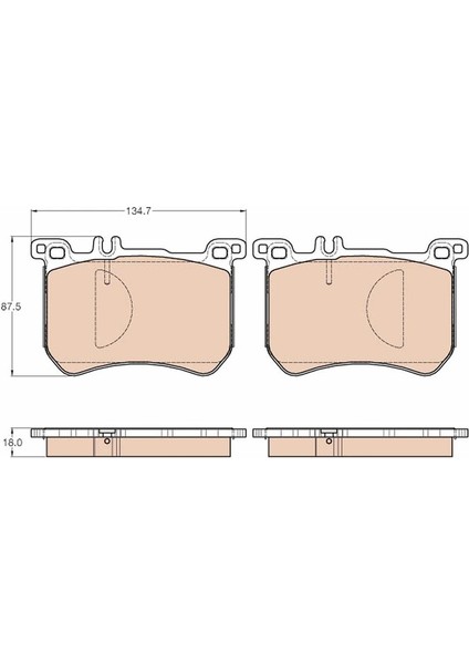 FREN BALATASI ON MERCEDES W222 R231 A0084203520
