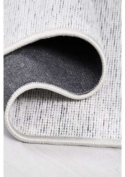 Azra Beyaz Yolluk Halı | Yıkanabilir, Kaymaz Taban, Modern Koridor Antre Kilimi