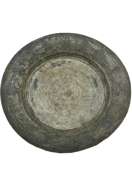 Kenarları El Oyması Işlemeli Bakır Sahan AOB3897