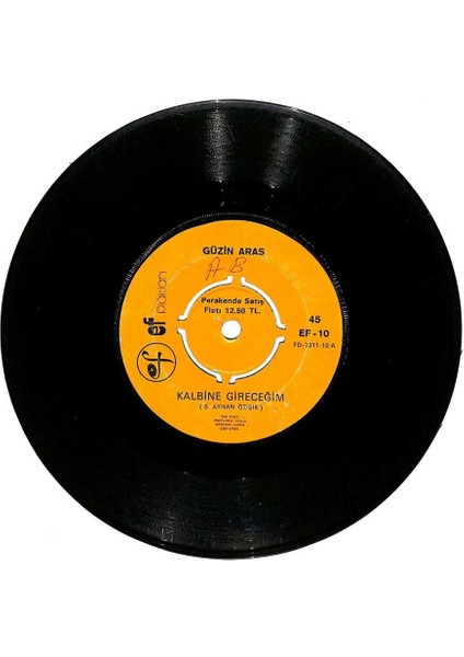 Güzin Aras - Kalbine Gireceğim Gurbet Elde Her Akşam Plak (106.5) PLK19842