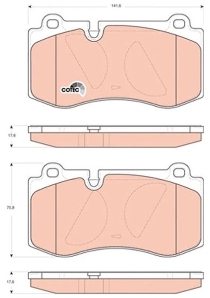 FREN BALATASI ON MERCEDES W211 W221 C216 R230 A0044208020