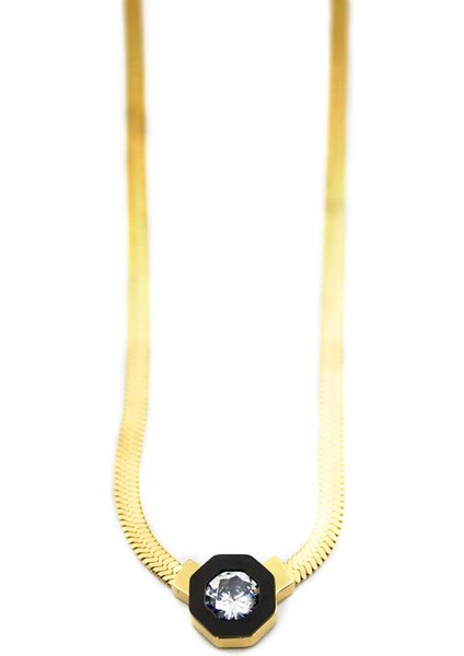 Çağla Italyan Zincir Çelik Kolye - Altın fiyatları