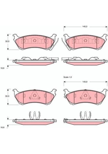 FREN BALATASI ARKA MERCEDES ML-CLASS W163 1998-2005 A1634200420
