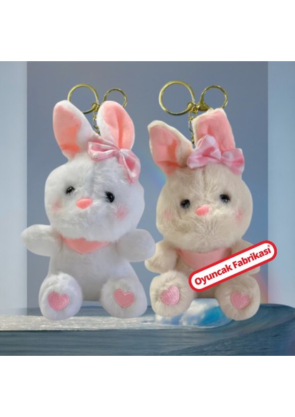 Peluş Tavşan Anahtarlık 12 cm Ithal ( 12 Adet )