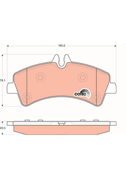 FREN BALATASI ARKA MERCEDES SPRINTER B906 2006 . VW CRAFTER 1930-1935-50 CIFT TEKER A0044208120 2E0698451B