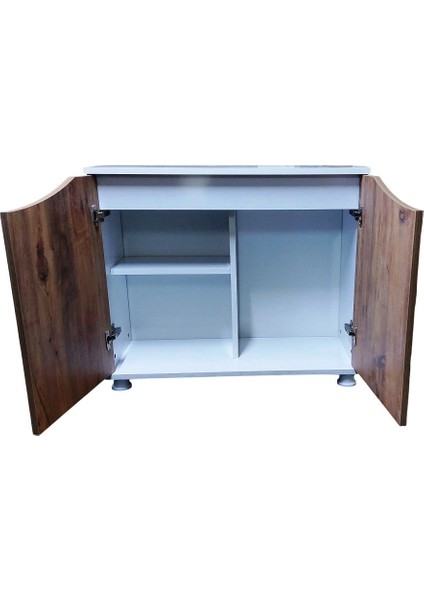 80 cm Mdf KP8028FAC Flex Atlantik Çam Kapaklı Akvaryum Sehpası 80X28X69 cm modelleri