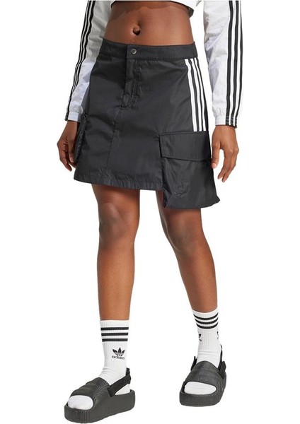 Kadın Siyah Etek CARGO MINISKIRT JJ3087